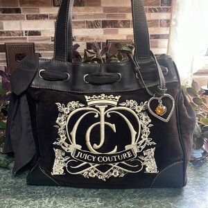 SOLD NOT FOR SALE Vintage Y2K Juicy Couture Velvet Black Daydreamer ScottIe Dog